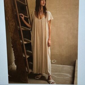 Free People TAE One-Piece Romper - XS - Oatmeal